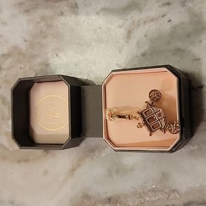 Juicy Couture Pink Princess Carriage Charm Golden Rhinestone Box